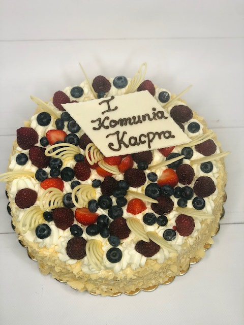 I KOMUNIA ŚWIĘTA TORT ŚMIETANOWY ŚREDNI I KOMUNIA ŚWIĘTA TORT ŚMIETANOWY ŚREDNI